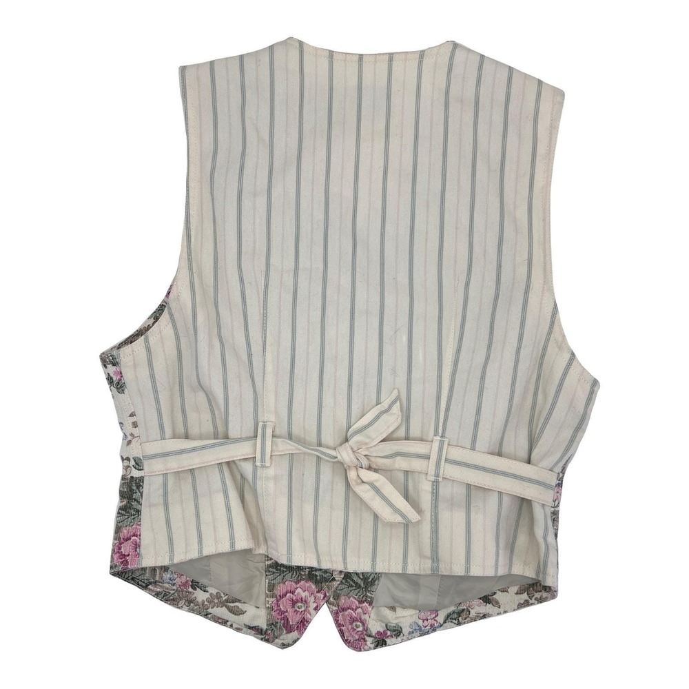 vintage 80s 90s women's vest floral Liz Wear Petite‎ - Picture 6 of 6